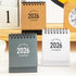 Mini Desk Calendar 2025-2026, Small Desktop Calendar from July 2025 to Dec 2026, Thick Paper with Stickers (Mini Grey)