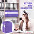 Henoyso 12 Pcs 1.5 Inch Plastic Binder, Flexible 3 Ring Binders Bulk, Holds up to 8.5 x 11 Inch Paper, Purple
