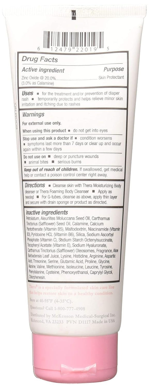 4 oz Thera Calazinc Body Shield Barrier Cream with Calamine and Zinc - Incontinence Skin Protectant Ointment, Diaper