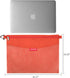 Pack All Water-resistant Zipper Pouch, Large Mesh Bags for Storage, Travel, Office (Orange)