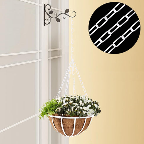 Omytie 6 Ft Heavy Duty Hanging Chain Kit with Connection Locks & Swag Ceiling Hooks for Lighting Fixture, Chandelier