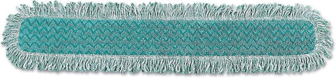 Rubbermaid Commercial Products HYGEN Microfiber Dust Pad, 36 inch, Green, For Heavy-Duty Cleaning