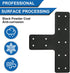 T Post Bracket 4pcs, 12x8 Inch Mending Plate Flat Steel T Shape Bracket for Repairing Wooden Furniture, Pergola
