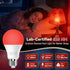 625nm Bulbs 100% Bulbs A19 9W 60W Bulb 4-Pack Neporal Red Light for Sleep, Blue Light Blocking Light for Melatonin