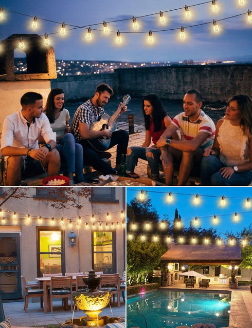 75FT 26 S14 Bulbs, Commercial 2700K Dimmable Brightever LED Outdoor String Lights, Patio Lights with Shatterproof LED