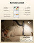 3 360 Dimmable 3 Pack) LED Wall Mounted Lights, Rechargeable Wall Sconces with Remote & Touch Control, Color