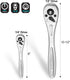 DURATECH 1/4 Ratchet Handle, 90-Tooth Socket Wrench, Reversible Ratchet Wrench, Quick-release by DURATECH