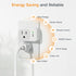100ft (1 3 Remote Control Outlet, TESSAN Electrical Light Switch, Plug in Wall Plug with ON/Off Switch for Indoor