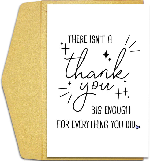 Qiliji Funny Thank You Card, Humor Appreciation Card for Women Men, There Isn't