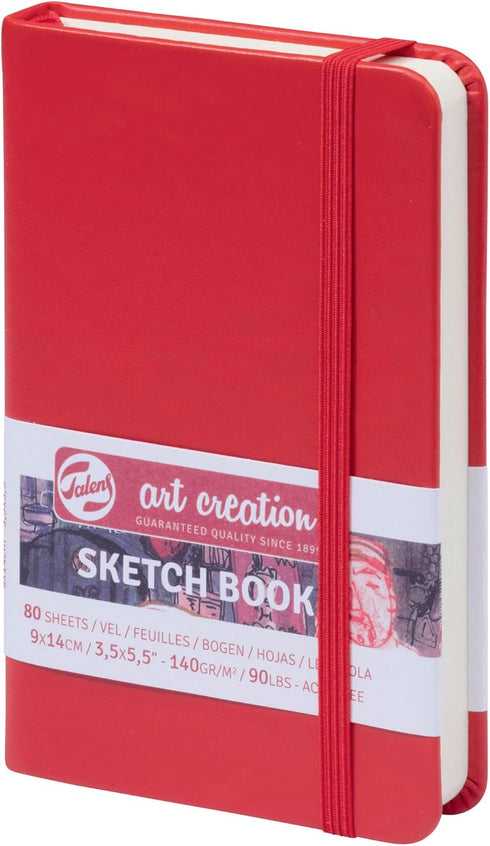 Talens Art Creation Sketchbook: Red, 9X14 cm, 140 Grams