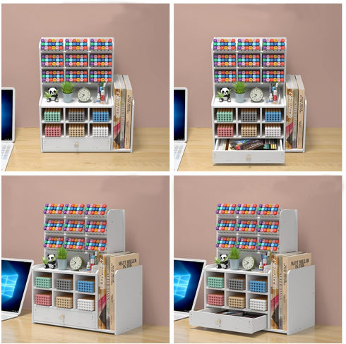 Awnustenestt 15 1 1 Pen organizer for desk,Marker organizer,Pen holder with drawer,Pencil Holder,with Compartments