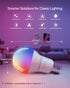 Bulbs, Bulb, A19 60W,2.4Ghz Home,16 800 Lumen,4 Pack Matter Smart Light Color Changing Light hub Required, WiFi