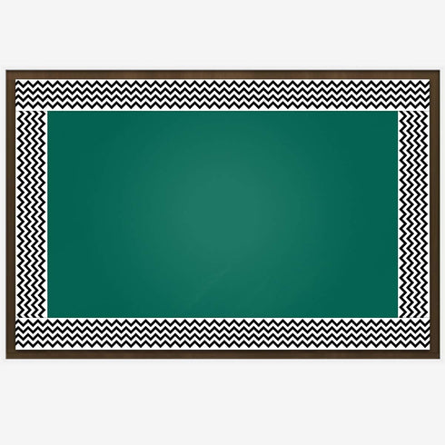 Black and White Chevron Bulletin Board Borders, Double-Sided Star Straight Border Trim for Classroom Decoration (36ft)