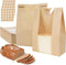 Aimyoo Homemade Sourdough Bread Bags, 13.7x8.3x3.5in 100 Pack Stripe Bakery Bags with
