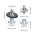 uxcell #12 x 3/4" Self Drilling Screws with Rubber Washer, 100pcs Zinc Plated Steel Roofing Screws Hex Head Self Tapping Screws with EPDM Washer for Metal to Metal
