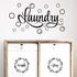 Zonon Laundry Room Decor Decal, Vinyl Wall Decals Quote Wash Dry Sticker for Home Apartment Washing Machine Dryer