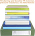 HUA JIE 2 Pack A4 Storage File Boxes, 65mm Spine Document Storage Box with Metal Clip for Office School, Green