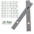 10 Pair 1/8 x 4 Machinist Parallel Block Tool Set, 0.0002 Parallelism Accuracy Matched Parallel Bar