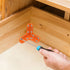 HELAIMAY 2 Right Angle Corner Brackets, Repairing Wooden Furniture Corner Connectors, Universal Triangular Support
