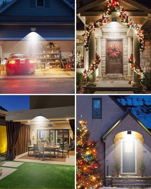 4 Pack 3 Modes/100LED IP65 Solar Motion Lights Outdoor, Solar Security Wall Lights Outdoor Wireless Waterproof