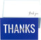 RXBC2011 100 Little Thank You Cards, Handwritten Lettering Design Bulk Notes for All Occasion, 3.5 x 2 Inch (BLUE)
