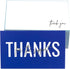 RXBC2011 100 Little Thank You Cards, Handwritten Lettering Design Bulk Notes for All Occasion, 3.5 x 2 Inch (BLUE)