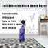 Self Adhesive White Board Paper, Dry Erase Wall Stickers Roll 17.7" x 78.7" for School/Office/Home/Kid/Art Decoration