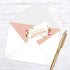 Pink Floral Thank You for Your Business Card | 100 Small Business Gratitude Cards | 2" x 3.5" Size | Customer Order