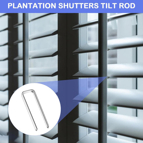 80 Pieces Plantation Shutter Repair Tool, Fasteners Hardware Kit for Household Windows Blind Tilt Rod Staples