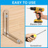 4 48mm 48mm (1.89"x1.9") 90 PATIKIL Pcs Metal L-Shape Brackets, x Degree l Bracket Corner Braces Cold Rolled Steel