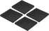 PATIKIL Rubber Anti-Vibration Pads, 4 Pcs Square Vibration Isolation Mats for HVAC, Air Conditioner, Black