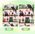 XIHEYUEBANG A4 12.6" 8.9" Cat Bookshelf Clipboard, Cute Decorative Clip Board with Metal Clip Pretty Plastic Clipboards