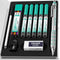 Nicpro Blocky Gear 2mm Mechanical Pencils in Case, Metal Drafting Lead Holder with 6 Tubes Lead Refill