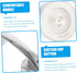 2 Pcs Bathroom Grab Bars for Elderly Shower Handles for Tub Shower Door Suction Cup Plastic Handle Knobs for Disabled