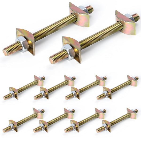 10 Pack Countertop Connector, Furniture Fastening Connectors, Miter Draw Bolt Flip Connector, 5/16" x 3-1/2"