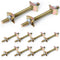 10 Pack Countertop Connector, Furniture Fastening Connectors, Miter Draw Bolt Flip Connector, 5/16" x 3-1/2"