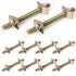 10 Pack Countertop Connector, Furniture Fastening Connectors, Miter Draw Bolt Flip Connector, 5/16" x 3-1/2"