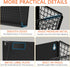 MFTEK Magnetic File Holder, 3 Pockets Wall File Folders, No Drilling Magnetic Paper Holder for Document and Mail