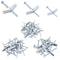 24 Pieces Toggle Bolt and Wing Nut for Hanging Heavy Items on Drywall - 1/8 Inch, 3/16 Inch, 1/4 Inch