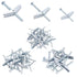 24 Pieces Toggle Bolt and Wing Nut for Hanging Heavy Items on Drywall - 1/8 Inch, 3/16 Inch, 1/4 Inch