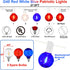 27.8Ft G40 28 Bulbs, 4th 0.6W Red White and Blue Lights String with Shatterproof LED Globe for Memorial Day of July