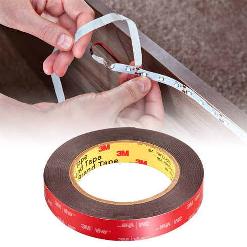 CANOPUS Double Sided Tape - Heavy Duty Adhesive, Waterproof Foam Tape, 1in x 9ft, Suitable for LED Strip Lights