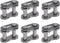 uxcell 6Pcs #25 Chain Master Connector Link Roller, 1/4" Pitch Carbon Steel, Standard Split Links for 04C Chain
