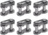 uxcell 6Pcs #25 Chain Master Connector Link Roller, 1/4" Pitch Carbon Steel, Standard Split Links for 04C Chain