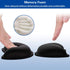 Canjoy Mouse Wrist Rest, 2 Pack Memory Foam Soft Fabric Pad Support Cushion with Anti-Skid Rubber Base