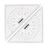 Chart Drawing Triangle Ruler, Acrylic Marine Triangle Clear Isosceles Triangle Ruler, Triangular
