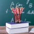 Valentine's Day Pencils for Kids, 60 Pcs Red Heart Pencils with Erasers for Goodie Bags and Rewards