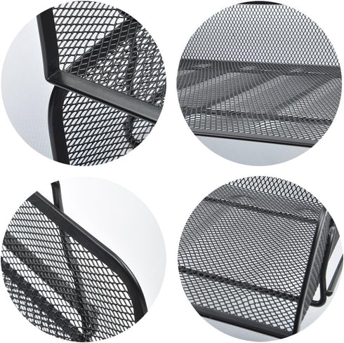 EASEPRES 4 Tier Stackable Desktop Document Letter Tray Organizer, The Mesh Collection, Black