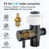 Arofa Black Bidet Sprayer for Toilet, Handheld Jet Sprayer Adjustable Water Pressure Muslim Shower with Bidet Hose