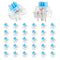 Zyghjort Mechanical Keyboard Switches, 30 Pcs 3 Pin Blue Keyboard Clicker Replacement Pre-Lubricated